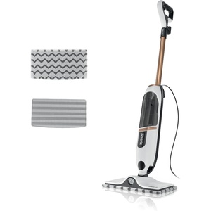 Shark Steam Mop with 2 Machine Washable Dirt Grip Pads, Removable Water Tank, Lightweight, Steam Cleaner for sealed Hard Floors, Marble, Stone, Hardwood, Tile, Laminate, White/Seafoam, S1000(Steam Blast Premium)