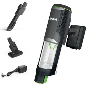 Shark UltraCyclone™ Pet Pro Plus Cordless Hand Vacuum, Powerful Suction, Handheld Vacuum for Car & Home, Pet Power Brush, Crevice Tool, Scrubbing Brush, XL Dust Cup, Black, CH951(Charcoal)