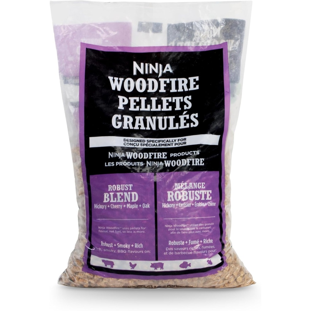 image:imageNinja Woodfire Pellets Robust Blend 5lb Bag 100 Real Wood Pellets Rich Classic BBQ Smoked Flavors Compatible with All Ninja Woodfire Products XSKOP5RRobust Blend