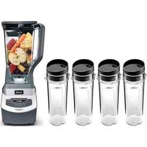 BL660 Professional Compact Smoothie & Food Processing Blender, 1100-Watts, 3 Functions, 72-oz. Pitcher & 4 To-Go Cups