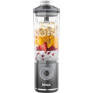 Ninja Blast Max Portable Blender/Blender/Smoothie Maker, 570 ml, Rechargeable, Blender Cup & Leak-proof Lid, 3 Functions, Smoothies, Protein Shakes, Lavender BC251EULD(Cool Grey)