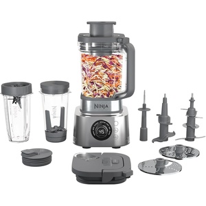 Ninja SS401 Foodi Power Blender Ultimate System with 72 oz Blending & Food Processing Pitcher, XL Smoothie Bowl Maker and Nutrient Extractor* & 7 Functions, Silver (Renewed)